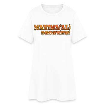 Ivresse maximale. Fête du Roi Famille Royale Maxima # - Robe T-shirt Femme - blanc - Devant