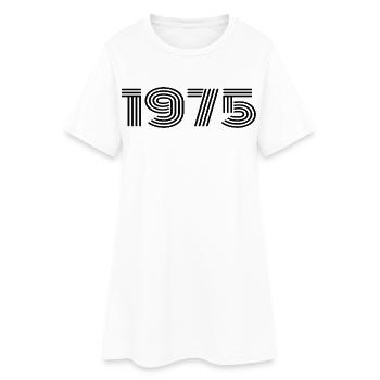 Cadeau anniversaire 1975 fête d'anniversaire 1975 - Robe T-shirt Femme - blanc - Devant