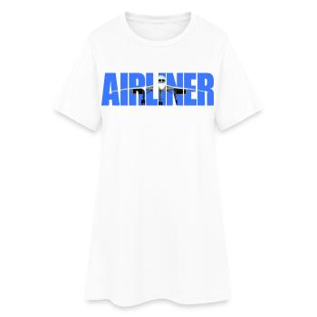 Avion Concorde - Robe T-shirt Femme - blanc - Devant