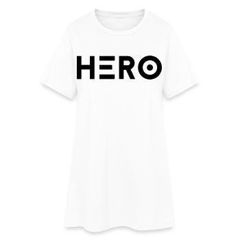 Hero - Held - Women’s T-Shirt Dress - white - Front