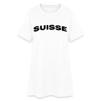 Suisse - Robe T-shirt Femme - blanc - Devant