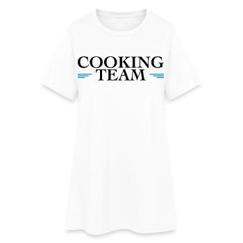 Team Cooking - Women’s T-Shirt Dress - white - Front