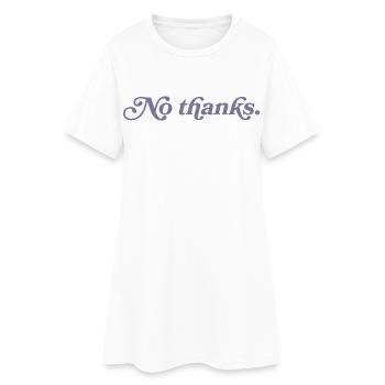 Non merci. - Robe T-shirt Femme - blanc - Devant