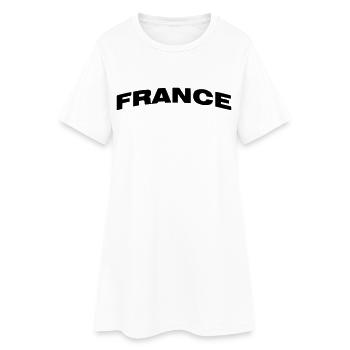 France - Robe T-shirt Femme - blanc - Devant