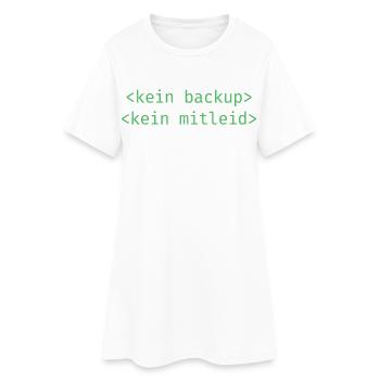 No Ticket No Support Informatiker IT Administrator - Frauen T-Shirt-Kleid - Weiß - Vorne