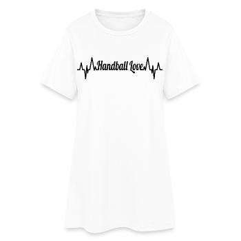 Handball Heartline ECG - Robe T-shirt Femme - blanc - Devant
