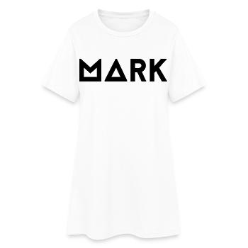 First name Mark - Women’s T-Shirt Dress - white - Front