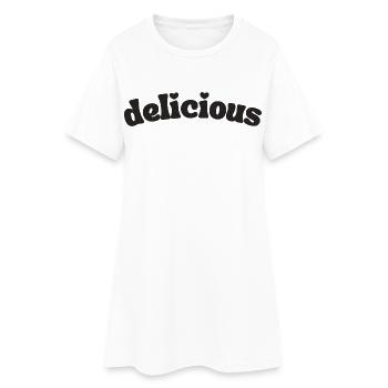 Delicious - Women’s T-Shirt Dress - white - Front
