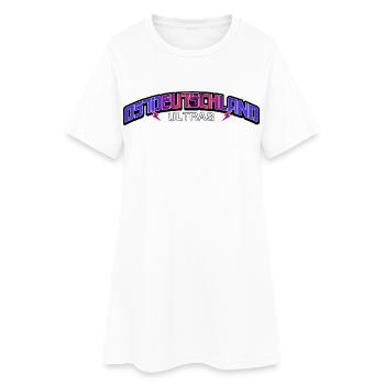 Ultras de l’Allemagne de l’Est Ossis Est-allemands - Robe T-shirt Femme - blanc - Devant