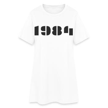1984 - Robe T-shirt Femme - blanc - Devant