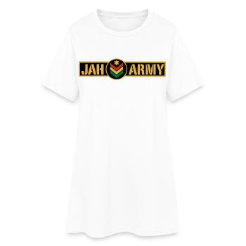 Racines du Jah Army Rastafari Rasta Reggae - Robe T-shirt Femme - blanc - Devant