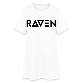 Rave - Women’s T-Shirt Dress - white - Front