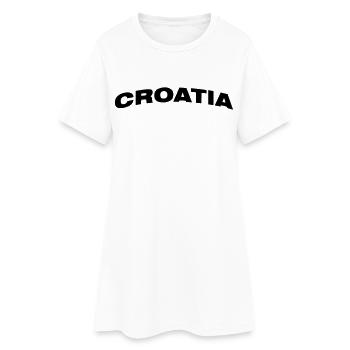 Croatie (Hrvatska) - Robe T-shirt Femme - blanc - Devant