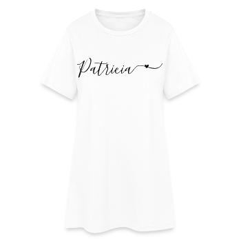Patricia Surname First Name Decorative - Women’s T-Shirt Dress - white - Front