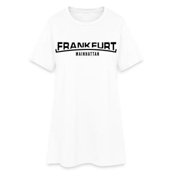 Francfort Mainhattan - Robe T-shirt Femme - blanc - Devant