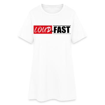 loud and presque tuner tuning visseuse chemise autocollant - Robe T-shirt Femme - blanc - Devant
