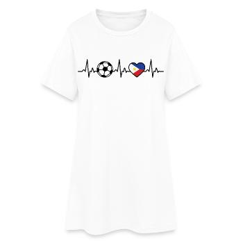 Philippines Football Heartbeat Philippines - Robe T-shirt Femme - blanc - Devant