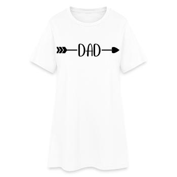 Papa - Robe T-shirt Femme - blanc - Devant