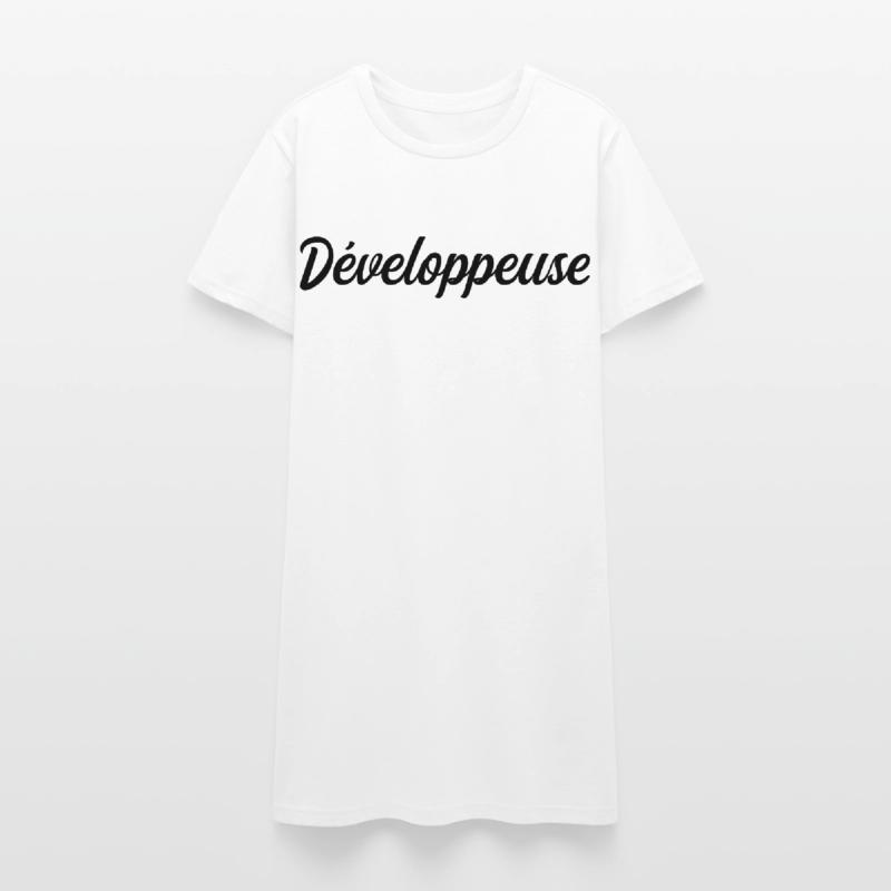 Développeuse Web Code Logiciel Application Tech Robe T-shirt Femme