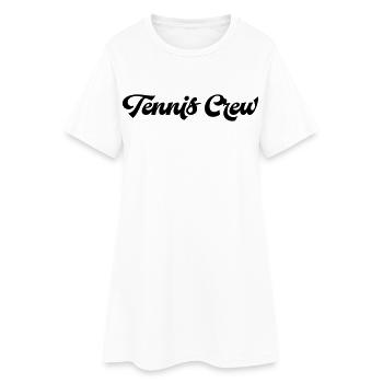 Joueur de tennis - Robe T-shirt Femme - blanc - Devant