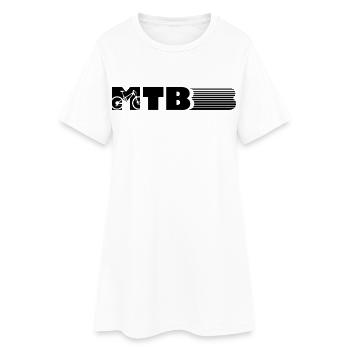 VTT design - Robe T-shirt Femme - blanc - Devant
