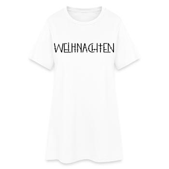 Noël - Robe T-shirt Femme - blanc - Devant