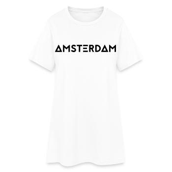 AMSTERDAM - Robe T-shirt Femme - blanc - Devant