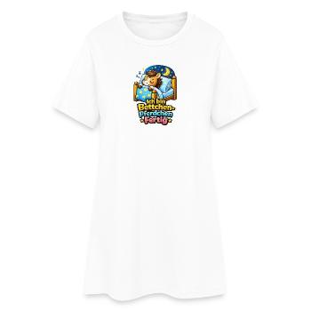 Bettchen Pferdchen Fertig | Bettfertig (md) - Frauen T-Shirt-Kleid - Weiß - Vorne