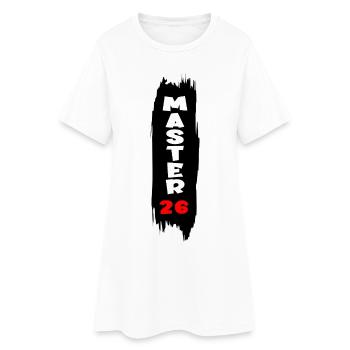 Master 2026 - Frauen T-Shirt-Kleid - Weiß - Vorne
