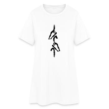 2- rowing boat - Women’s T-Shirt Dress - white - Front