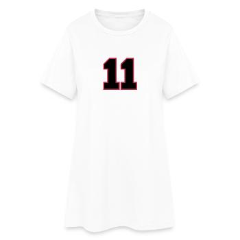 Number11 - Robe T-shirt Femme - blanc - Devant