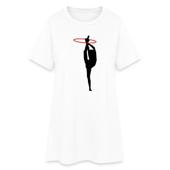 Gymnastik - Frauen T-Shirt-Kleid - Weiß - Vorne