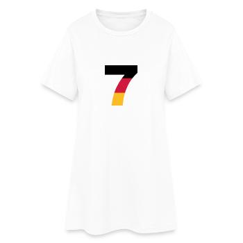 Deutschland Zahlen, Deutschland Rückennummern, 7 - Robe T-shirt Femme - blanc - Devant