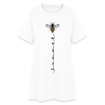 Buzzer d'abeille d'été - Robe T-shirt Femme - blanc - Devant
