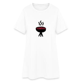 Grid - Women’s T-Shirt Dress - white - Front
