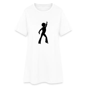 disco_stu - Robe T-shirt Femme - blanc - Devant