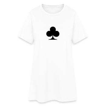 Poker clubs - Women’s T-Shirt Dress - white - Front