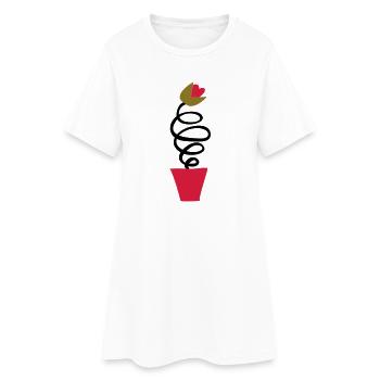 Tulipe Hollandaise :) - Robe T-shirt Femme - blanc - Devant