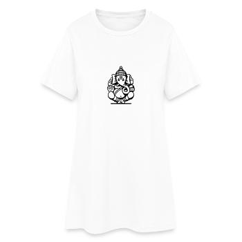 Ganesha Elephant No.04.2_1c - Robe T-shirt Femme - blanc - Devant