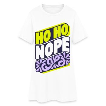 T-shirt de vacances Ho Ho Nope - Robe T-shirt Femme - blanc - Devant