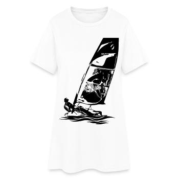Skiff ouvert Dériveur à voile Régate de voiliers Enfants - Robe T-shirt Femme - blanc - Devant