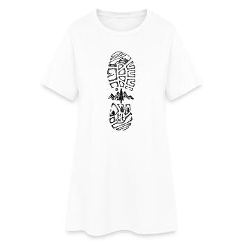 Randonneur Montagne Outdoor Évasion Original - Robe T-shirt Femme - blanc - Devant