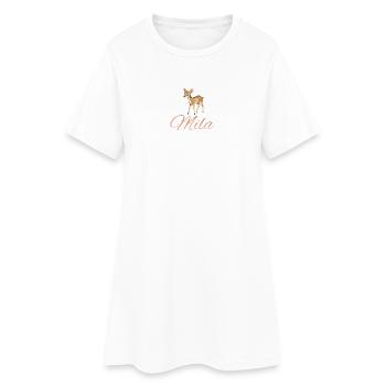 Mila max - Women’s T-Shirt Dress - white - Front
