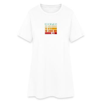 1976 L’Homme le Mythe et la Légende - Robe T-shirt Femme - blanc - Devant