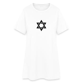 Étoile de David - Robe T-shirt Femme - blanc - Devant