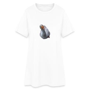 Gans - Frauen T-Shirt-Kleid - Weiß - Vorne