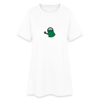Arrosage - arrosoir - V2 - Robe T-shirt Femme - blanc - Devant