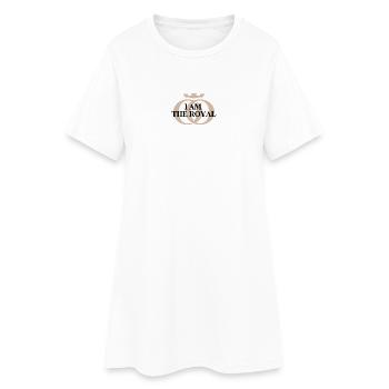 JE SUIS LE ROYAL – Collection Oppoline - Robe T-shirt Femme - blanc - Devant