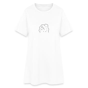 klettern in halle - Frauen T-Shirt-Kleid - Weiß - Vorne