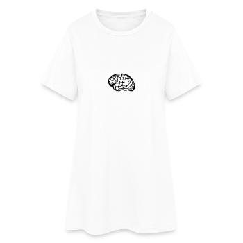 brain - Women’s T-Shirt Dress - white - Front